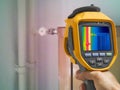 Recording closed Radiator Heater with Thermal Camera