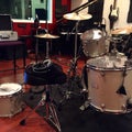 Recording Drums Studio Royalty Free Stock Photo