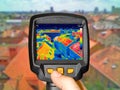 Recording panorama of Zagreb With Thermal Camera