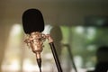 Recording room Singing concept Royalty Free Stock Photo