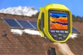 Recording Solar Panels with Thermal Camera