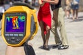 Recording Street dancers performing tango With Infrared Thermal Camera