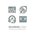 Recording Studio Label Royalty Free Stock Photo