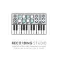 Recording Studio Label Royalty Free Stock Photo