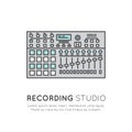 Recording Studio Label Royalty Free Stock Photo