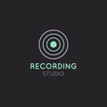 Recording Studio Label Royalty Free Stock Photo