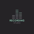 Recording Studio Label Royalty Free Stock Photo