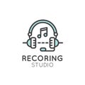 Recording Studio Label Royalty Free Stock Photo