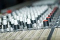 Recording studio mixing board Royalty Free Stock Photo