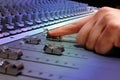 Recording Studio Mixing Console Royalty Free Stock Photo