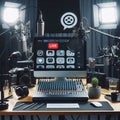 recording studio for social media channels