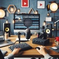 recording studio for social media channels