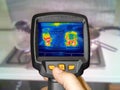 Recording whit Thermal camera, cooking on a gas