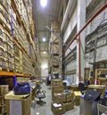 Records document boxes, warehouse secure storage system.