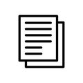 Records vector thin line icon