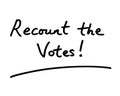 Recount the Votes Royalty Free Stock Photo