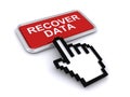 Recover data button Royalty Free Stock Photo