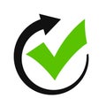 Recovery completed vector icon Royalty Free Stock Photo