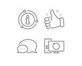 Recovery computer line icon. Backup data sign. Restore information. Vector