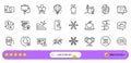 Recovery computer, Touchscreen gesture and Selfie stick line icons for web app. Pictogram icon. Line icons. Vector