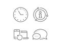 Recovery devices line icon. Backup data sign. Restore information. Vector