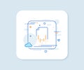 Recovery file line icon. Backup data sign. Restore document. Vector Royalty Free Stock Photo