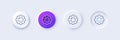 Recovery gear line icon. Backup data sign. Restore information. Line icons. Vector