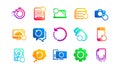 Recovery icons. Backup, Restore data and recover file. Classic set. Vector Royalty Free Stock Photo