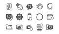 Recovery icons. Backup, Restore data and recover file. Classic set. Vector