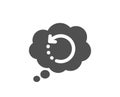 Recovery info icon. Backup data sign. Restore information. Vector