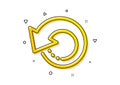 Recovery info icon. Backup data sign. Restore information. Vector
