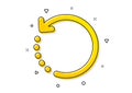 Recovery info icon. Backup data sign. Restore information. Vector