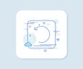 Recovery info line icon. Backup data sign. Restore information. Vector