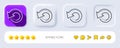 Recovery info line icon. Backup data sign. Restore information. Neumorphic buttons. Vector