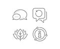 Recovery info line icon. Backup data sign. Restore information. Vector
