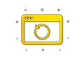 Recovery internet icon. Backup data sign. Restore information. Vector