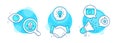 Recovery internet, Speaker and Idea icons set. Timer sign. Backup info, Music sound, Creativity. Vector