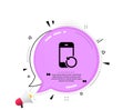 Recovery phone icon. Backup data sign. Restore smartphone information. Vector