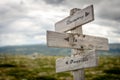 recovery is possible text on wooden signpost outdoors in nature.