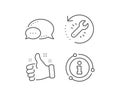 Recovery tool line icon. Backup data sign. Restore information. Vector