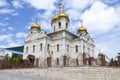 Recreated Spassky Cathedral on a sunny June day. Pyatigorsk