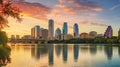 recreation austin lady bird lake Royalty Free Stock Photo