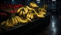 Recreation of a bunches of bananas in a grocery