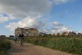 Recreation in the dunes; recreatie in de duinen Royalty Free Stock Photo