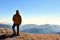 Recreation in National Park Bucegi of Carpathians mountains, Romania Royalty Free Stock Photo