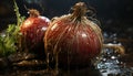 Recreation of onions under the rain