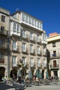 Recreation on terrace in historic center of Vigo