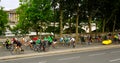 Recreational Cyclists Paris Streets