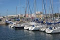 Recreational docks on the north bank of the Tagus River