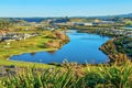 Urban planning with green spaces. A suburb in Tauranga, New Zealand